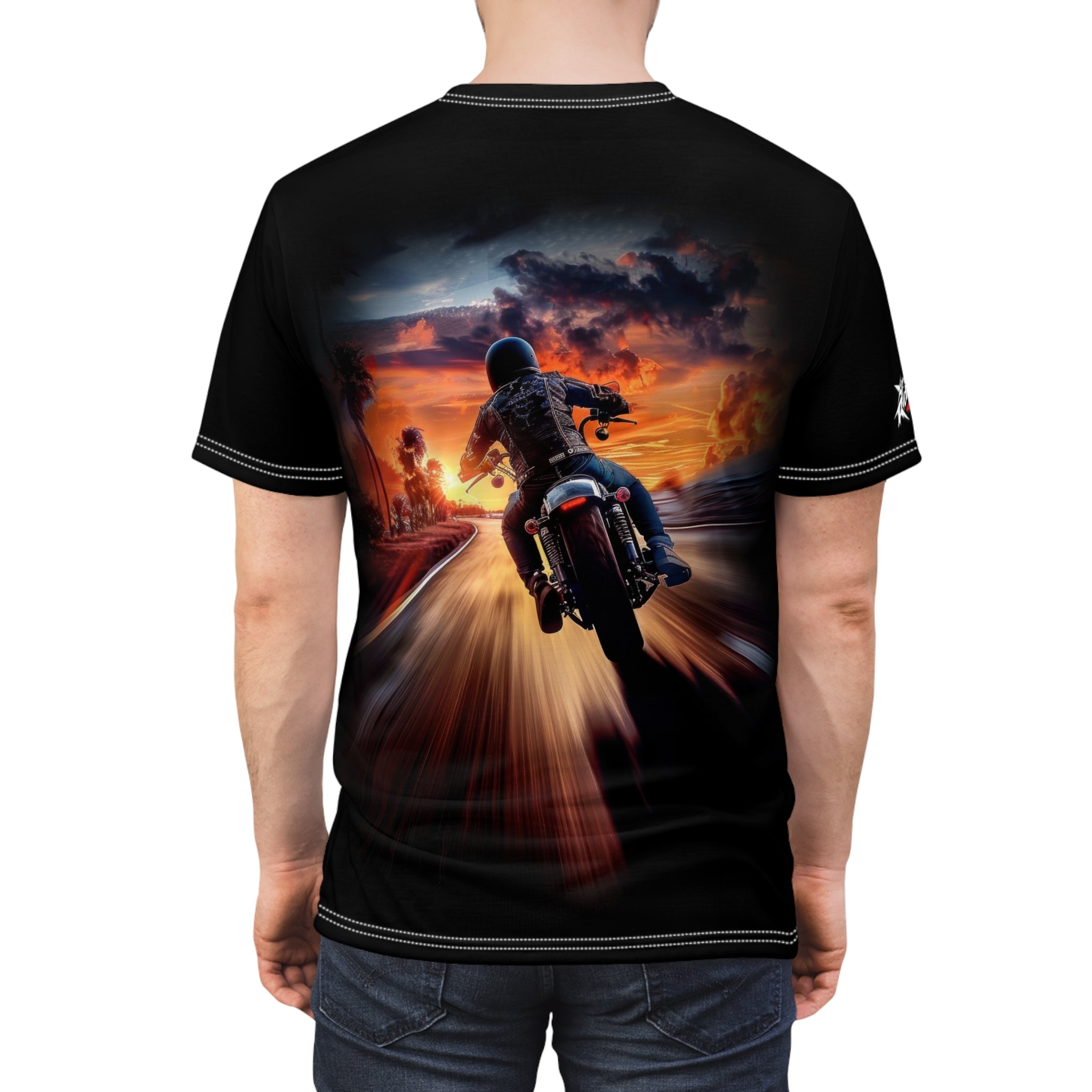 Sunset Rush - Motorcycle - Men's Tee Shirt - DC-0118